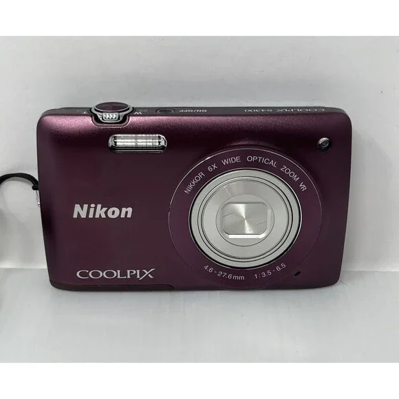Nikon COOLPIX S4300 Plum Digital Camera Touch Screen‎ + Battery & Charger TESTED - Picture 3 of 15